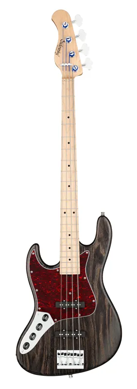 Nur Heute Sadowsky MetroLine 21-Fret Vintage J/J Bass, Swamp Ash Body, Maple Fingerboard, 4-String, Lefthand - Nirvana Black Transparent Satin