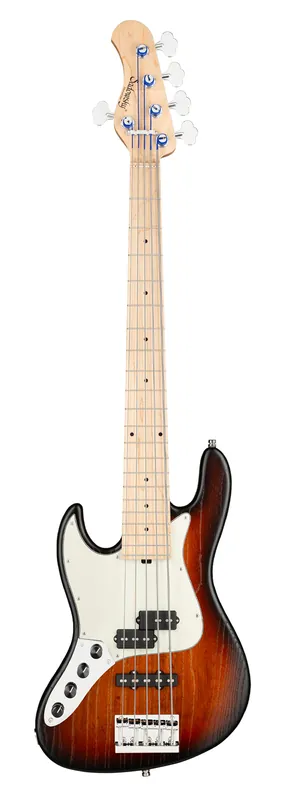 Sadowsky MetroLine 21-Fret Vintage P/J Bass, Swamp Ash Body, Maple Fingerboard, 5-String, Lefthand - Almond Sunburst Transparent Satin Günstig