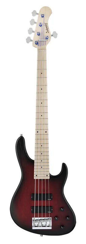 Super-Preis Sadowsky MetroLine 24-Fret Modern Bass, Swamp Ash Body, Maple Fingerboard, 5-String - Burgundy Blackburst Transparent Satin