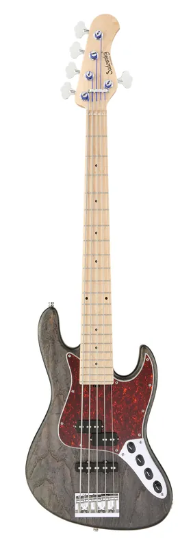 Jetzt Kaufen Sadowsky MetroLine 21-Fret Vintage P/J Bass, Swamp Ash Body, Maple Fingerboard, 5-String - Nirvana Black Transparent Satin