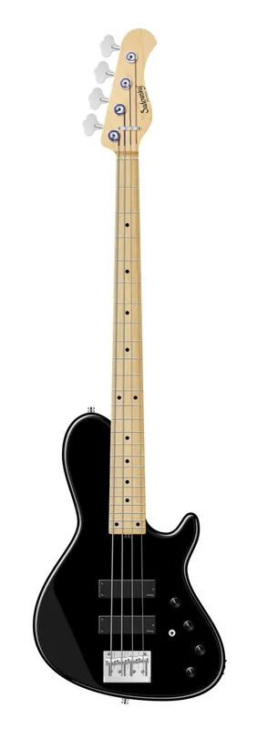 Sadowsky MetroLine 24-Fret Single Cut Bass, Swamp Ash Body, Maple Fingerboard, 4-String - Solid Black High Polish Bestpreis