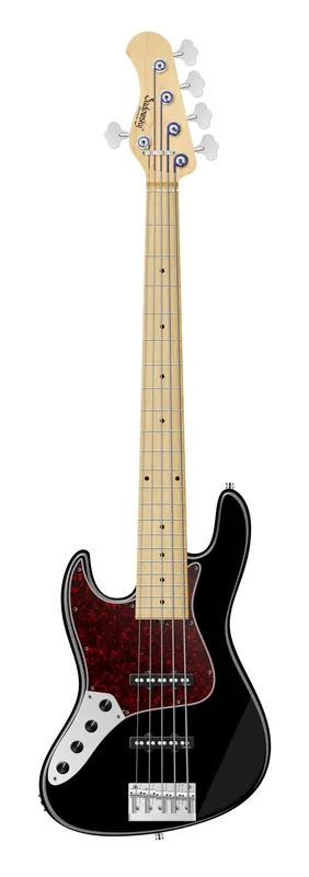 Gratis Versand Sadowsky MetroLine 22-Fret Will Lee Artist Line Bass, Swamp Ash Body, Maple Fingerboard, 5-String, Lefthand - Solid Black High Polish