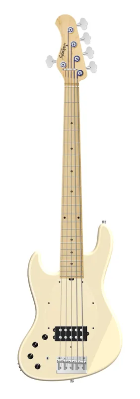Sadowsky MetroLine 21-Fret Vintage M Bass, Swamp Ash Body, Maple Fingerboard, 5-String, Lefthand - Solid Olympic White High Polish Super-Preis