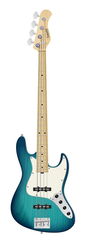 Sadowsky MetroLine 22-Fret Will Lee Artist Line Bass, Swamp Ash Body, Maple Fingerboard, 4-String - Bora Blue Burst Transparent Satin Neuheit