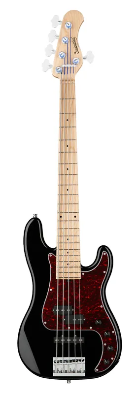 Sadowsky MetroLine 21-Fret Hybrid P/J Bass, Solidbody, Swamp Ash Body, Maple Fingerboard, 5-String - Solid Black High Polish Bestpreis