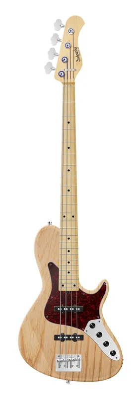 Nur Heute Sadowsky MetroLine 24-Fret Vintage Single Cut Bass, Swamp Ash Body, Maple Fingerboard, 4-String - Natural Transparent Satin