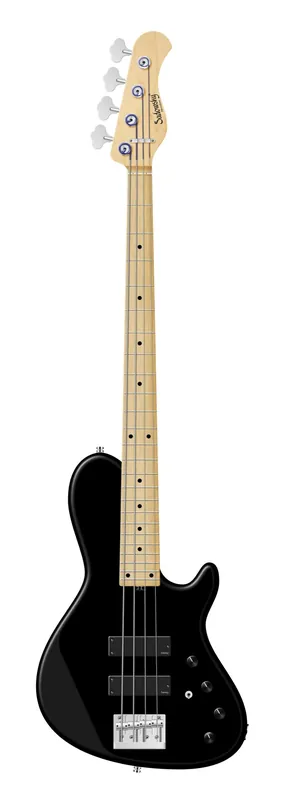 Sadowsky MetroLine 24-Fret Single Cut Bass, Swamp Ash Body, Maple Fingerboard, 4-String - Solid Black Satin Heißes Angebot