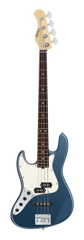 Top-Seller Sadowsky MetroLine 21-Fret Vintage P/J Bass, Red Alder Body, Morado Fingerboard, 4-String, Lefthand - Solid Dark Lake Placid Blue Metallic High Polish