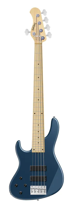 Wochenendangebot Sadowsky MetroLine 24-Fret Modern Bass, Swamp Ash Body, Maple Fingerboard, 5-String, Lefthand - Solid Dark Lake Placid Blue Metallic High Polish