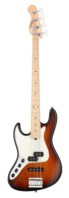 Versand Am Gleichen Tag Sadowsky MetroLine 21-Fret Vintage P/J Bass, Swamp Ash Body, Maple Fingerboard, 4-String, Lefthand - Almond Sunburst Transparent Satin