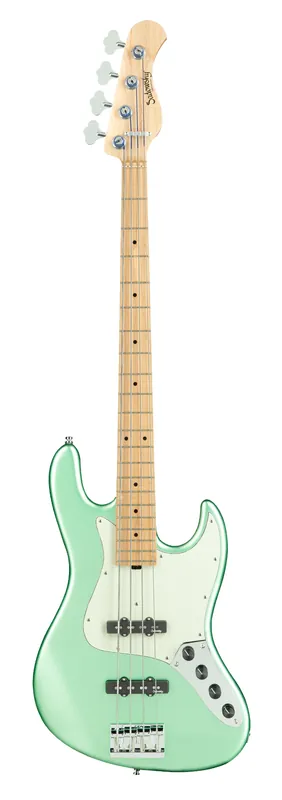 Heißes Angebot Sadowsky MetroLine 21-Fret Vintage J/J Bass, Solidbody, Swamp Ash Body, Maple Fingerboard, 4-String - Solid Sage Green Metallic Satin