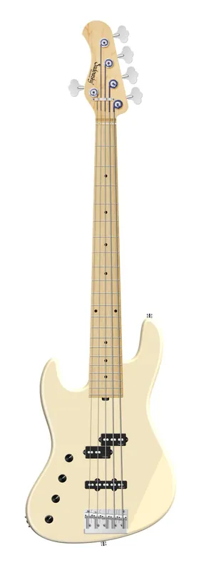 Kostenloser Rückversand Sadowsky MetroLine 21-Fret Verdine White Artist Line Bass, Swamp Ash Body, Maple Fingerboard, 5-String, Lefthand - Solid Olympic White High Polish