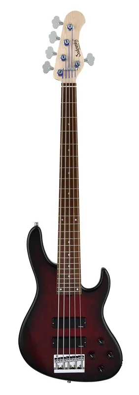 Sadowsky MetroLine 24-Fret Modern Bass, Red Alder Body, Morado Fingerboard, 5-String - Burgundy Blackburst Transparent Satin Mega-Angebot