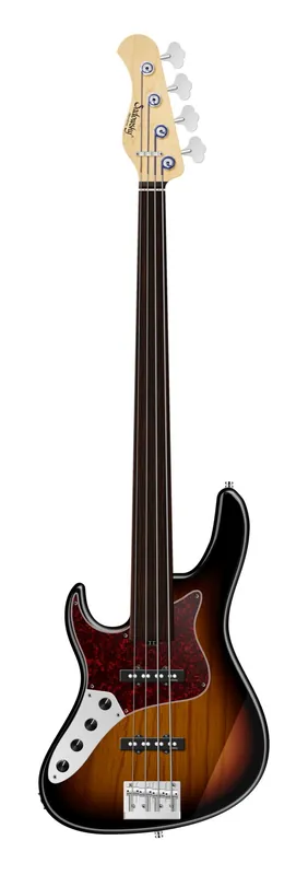 Sadowsky MetroLine 24-Fret Vintage J/J Bass, Swamp Ash Body, Tigerstripe Ebony Fingerboard, 4-String, Fretless, Lefthand - '59 Burst Transparent High Polish Jetzt Kaufen