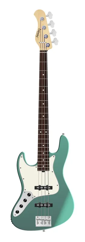 Solange Der Vorrat Reicht Sadowsky MetroLine 22-Fret Will Lee Artist Line Bass, Red Alder Body, Morado Fingerboard, 4-String, Lefthand - Solid Sage Green Metallic Satin