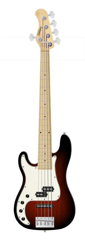 Nur Für Kurze Zeit Sadowsky MetroLine 21-Fret Hybrid P/J Bass, Solidbody, Swamp Ash Body, Maple Fingerboard, 5-String, Lefthand - Almond Sunburst Transparent Satin