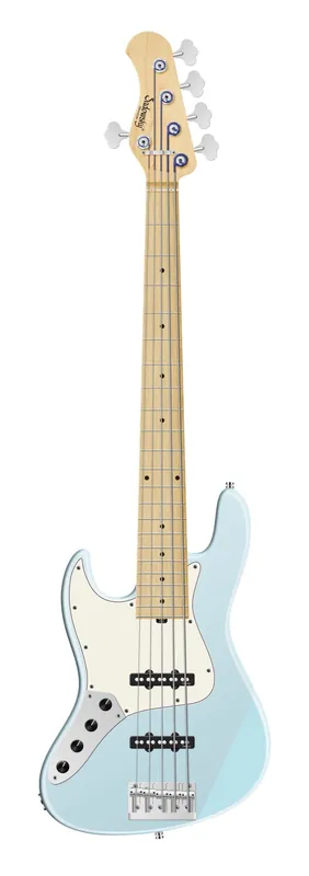 Direktkauf Sadowsky MetroLine 22-Fret Will Lee Artist Line Bass, Swamp Ash Body, Maple Fingerboard, 5-String, Lefthand - Solid Ice Blue Metallic Satin