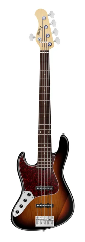 Wochenendangebot Sadowsky MetroLine 21-Fret Vintage J/J Bass, Red Alder Body, Morado Fingerboard, 5-String, Lefthand - '59 Burst Transparent High Polish