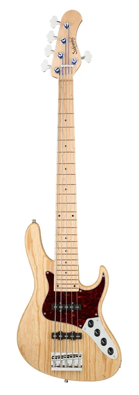 Versand Am Gleichen Tag Sadowsky MetroLine 24-Fret Vintage J/J Bass, Swamp Ash Body, Maple Fingerboard, 5-String - Natural Transparent Satin