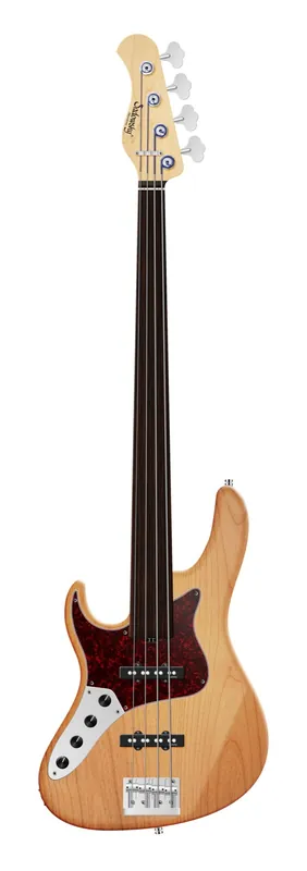 Sadowsky MetroLine 24-Fret Vintage J/J Bass, Red Alder Body, Tigerstripe Ebony Fingerboard, 4-String, Fretless, Lefthand - Natural Transparent Satin Jetzt Kaufen