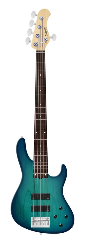 Sadowsky MetroLine 24-Fret Modern Bass, Red Alder Body, Morado Fingerboard, 5-String - Bora Blue Burst Transparent Satin Kostenloser Versand