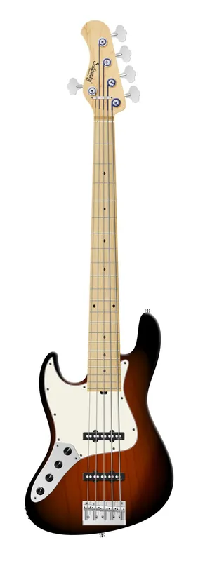 Sadowsky MetroLine 21-Fret Vintage J/J Bass, Solidbody, Swamp Ash Body, Maple Fingerboard, 5-String, Lefthand - Almond Sunburst Transparent Satin Mega-Angebot