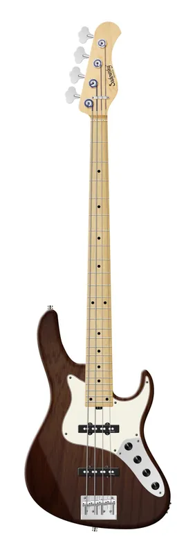 Aktuell Sadowsky MetroLine 24-Fret Vintage J/J Bass, Swamp Ash Body, Maple Fingerboard, 4-String - Antique Tobacco Transparent Satin
