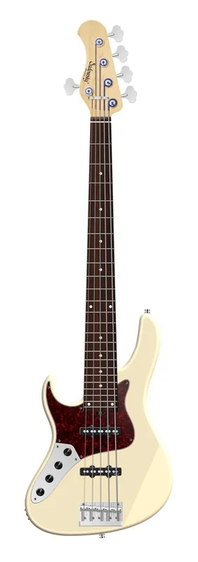 Garantierte Lieferung Sadowsky MetroLine 24-Fret Vintage J/J Bass, Swamp Ash Body, Maple Fingerboard, 5-String, Lefthand - Solid Olympic White High Polish