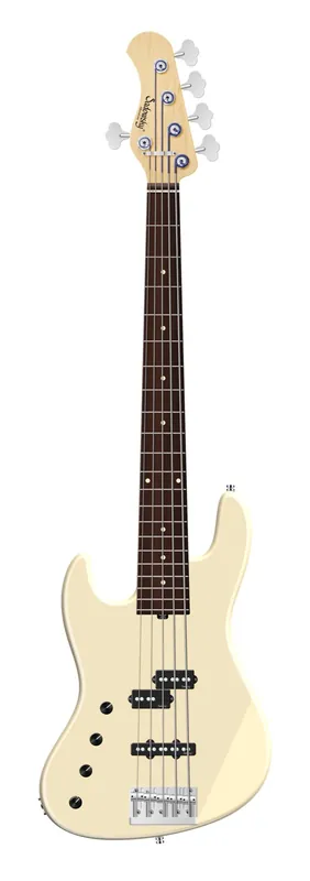 Sadowsky MetroLine 21-Fret Verdine White Artist Line Bass, Red Alder Body, Morado Fingerboard, 5-String, Lefthand - Solid Olympic White High Polish Rabatt