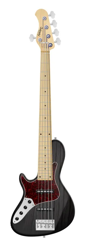 Schnäppchen Sadowsky MetroLine 24-Fret Vintage Single Cut Bass, Swamp Ash Body, Maple Fingerboard, 5-String, Lefthand - Nirvana Black Transparent Satin