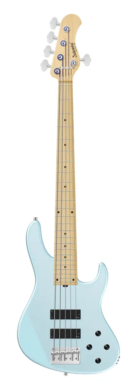 Preisknaller Sadowsky MetroLine 24-Fret Modern Bass, Swamp Ash Body, Maple Fingerboard, 5-String - Solid Ice Blue Metallic Satin