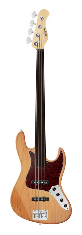 Sadowsky MetroLine 22-Fret Will Lee Artist Line Bass, Red Alder Body, Tigerstripe Ebony Fingerboard, 4-String, Fretless - Natural Transparent Satin Heißes Angebot