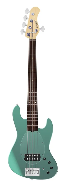 Abverkauf Sadowsky MetroLine 21-Fret Vintage M Bass, Red Alder Body, Morado Fingerboard, 5-String - Solid Sage Green Metallic Satin