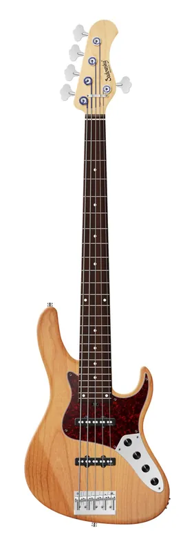 Ausverkauf Sadowsky MetroLine 24-Fret Vintage J/J Bass, Red Alder Body, Morado Fingerboard, 5-String - Natural Transparent Satin