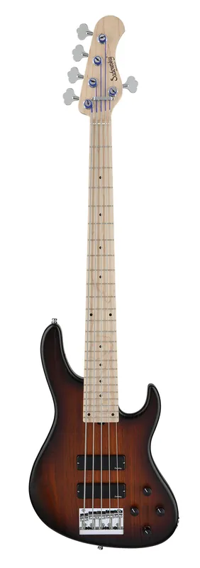 Sadowsky MetroLine 24-Fret Modern Bass, Swamp Ash Body, Maple Fingerboard, 5-String - Almond Sunburst Transparent Satin Echt