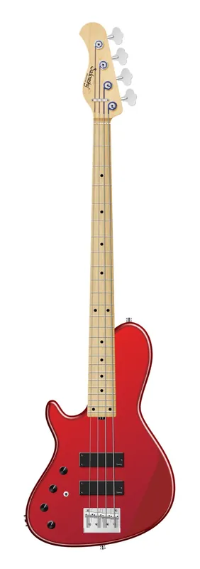 Markenprodukt Sadowsky MetroLine 24-Fret Single Cut Bass, Swamp Ash Body, Maple Fingerboard, 4-String, Lefthand - Solid Candy Apple Red Metallic High Polish
