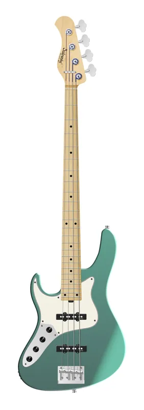 Online Kaufen Sadowsky MetroLine 24-Fret Vintage J/J Bass, Swamp Ash Body, Maple Fingerboard, 4-String, Lefthand - Solid Sage Green Metallic Satin