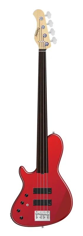 Abverkauf Sadowsky MetroLine 24-Fret Single Cut Bass, Swamp Ash Body, Tigerstripe Ebony Fingerboard, 4-String, Fretless, Lefthand - Solid Candy Apple Red Metallic High Polish