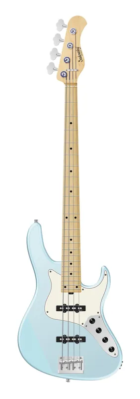 Sadowsky MetroLine 24-Fret Vintage J/J Bass, Swamp Ash Body, Maple Fingerboard, 4-String - Solid Ice Blue Metallic Satin Neu