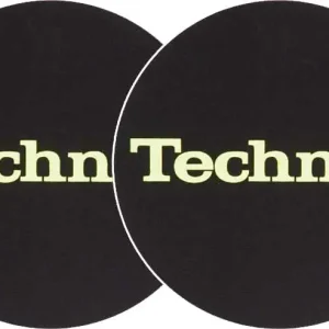 Heißes Angebot 2x Slipmats - Technics Logo Glow Yellow