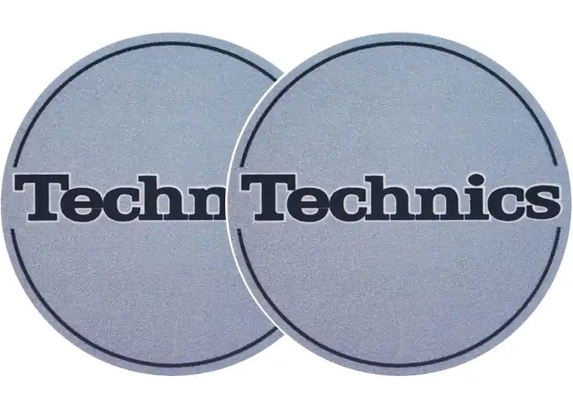 2x Slipmats - Technics - metallic blau Preisknaller