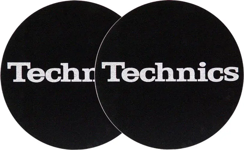 2x Slipmats - Technics Logo - silber Aktuell