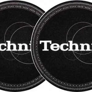 Abverkauf 2x Slipmats - Technics Strobo - schwarz-silber