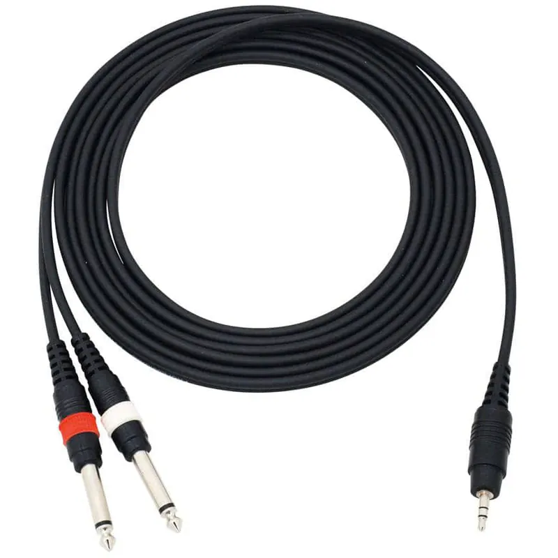 Omnitronic AC-35 - 3,5 Klinke - 2x 6,3 Klinke - 3m Heißes Angebot