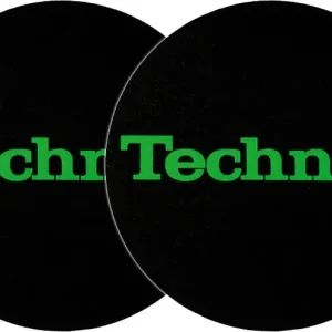 Saisonangebot 2x Slipmats - Technics Logo - grün