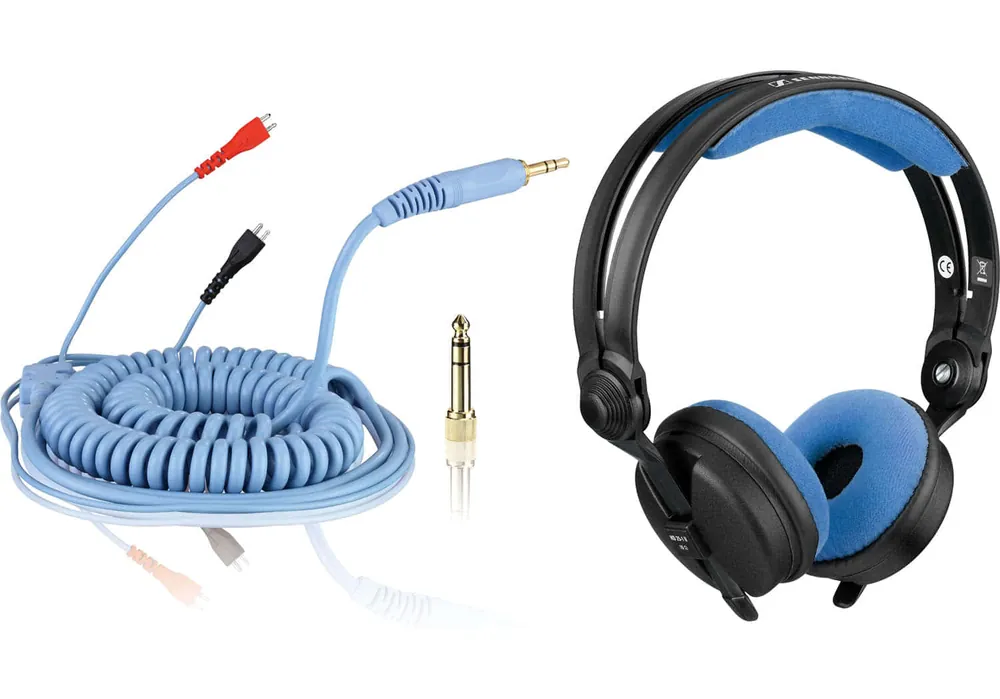 Nur Für Kurze Zeit Bundle: HD 25 Kabel DeLuxe 3,5 m + Polsterset Velour - sky