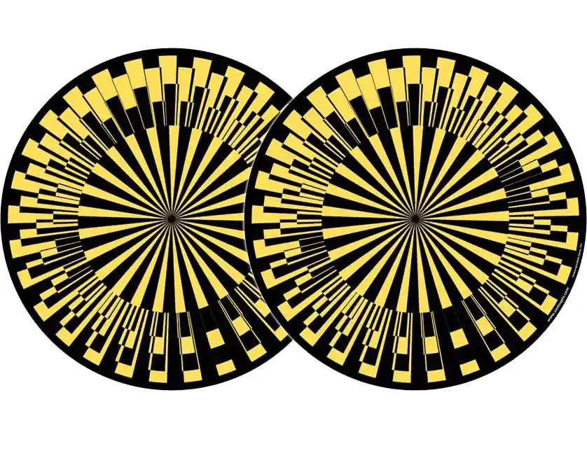 2x Zomo Slipmats - Scope - gelb Begrenztes Angebot
