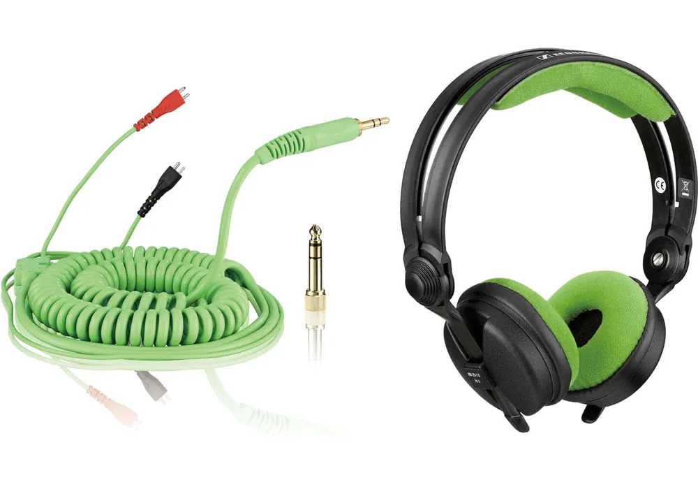 Bundle: HD 25 Kabel DeLuxe 3,5 m + Polsterset Velour - mint Abverkauf