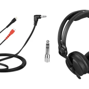 Bundle: HD 25 Kabel 1,5 m + Polsterset Velour - Schwarz Letzte Chance