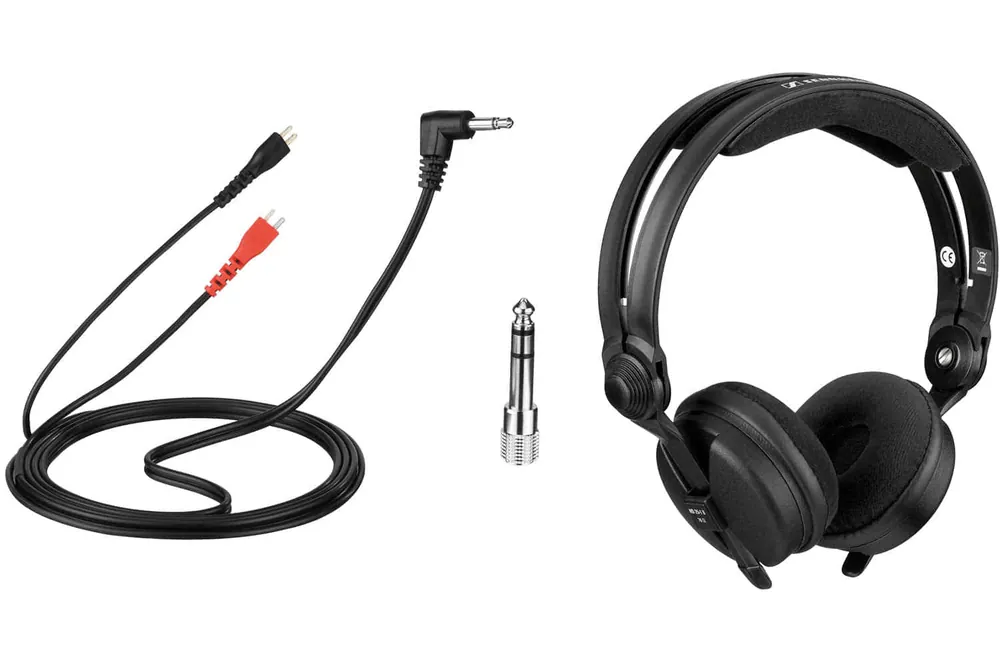 Bundle: HD 25 Kabel 1,5 m + Polsterset Velour - Schwarz Letzte Chance